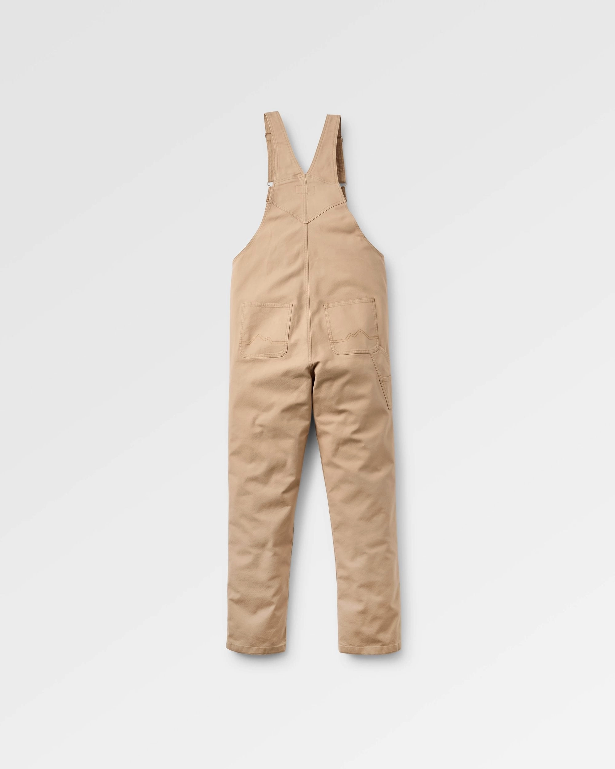 Clean Lines Breathable back panel Vantage Organic Cotton Dungaree - Biscuit
