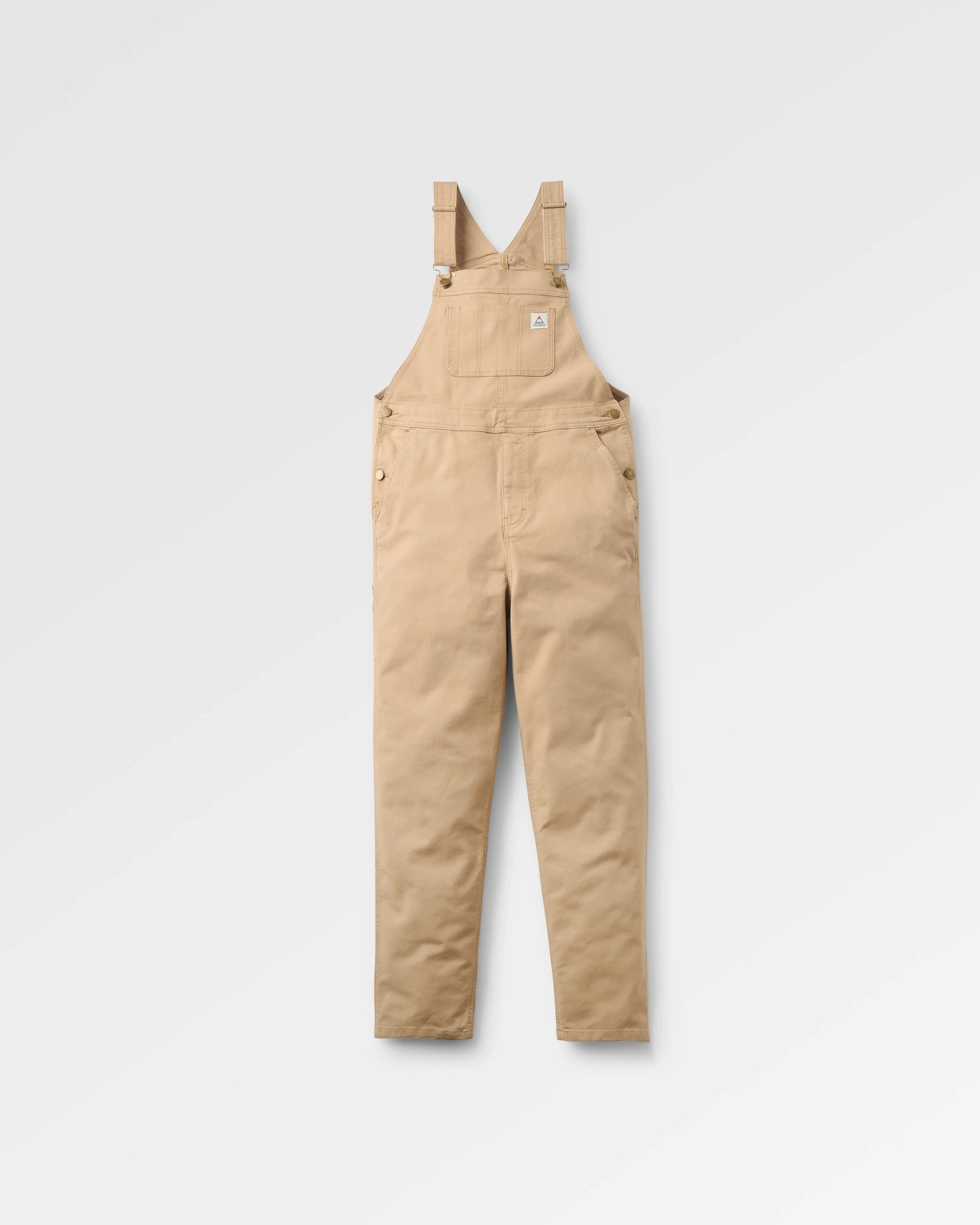 HighWaistSupport Vantage Organic Cotton Dungaree - Biscuit