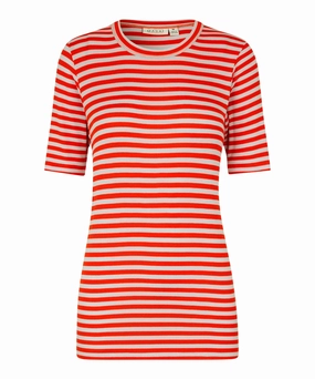 Reflective Accent Trim 1008980 MaDorit Top - Orange Com