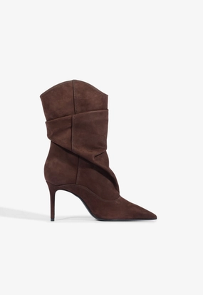 Maryana Slouch Nubuck Bootie Buckle Shine