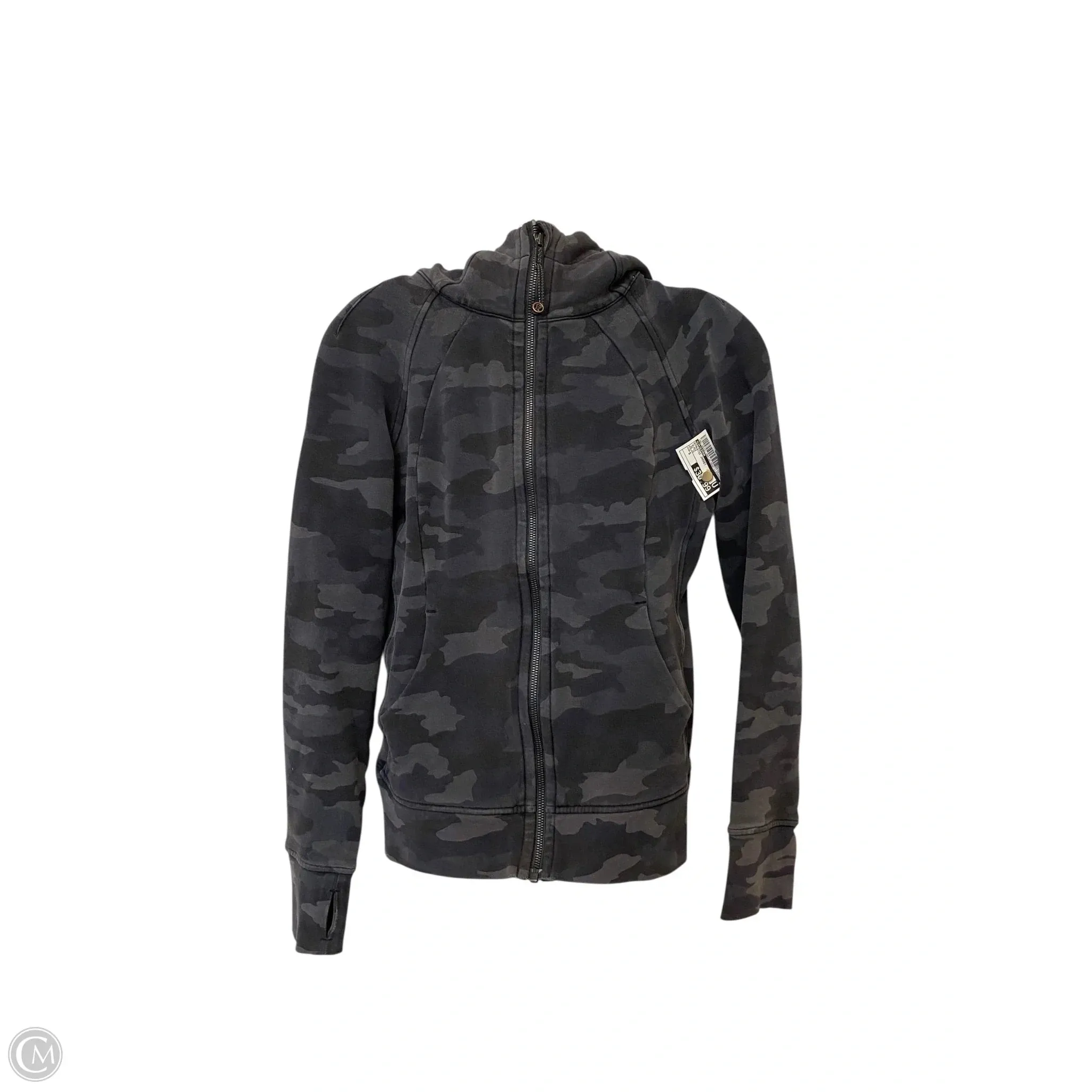 Athletic Jacket By Lululemon In Black, Size: S Sporty Fit Sleek Comfort