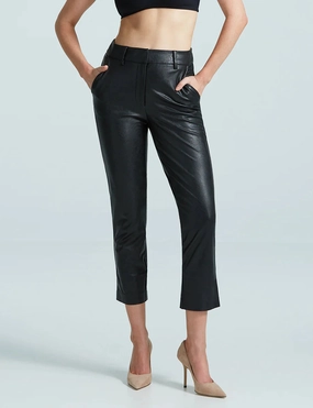 Training Sporty Faux Leather 7/8 Trouser