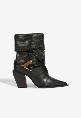 Sable Leather Bootie youth trend