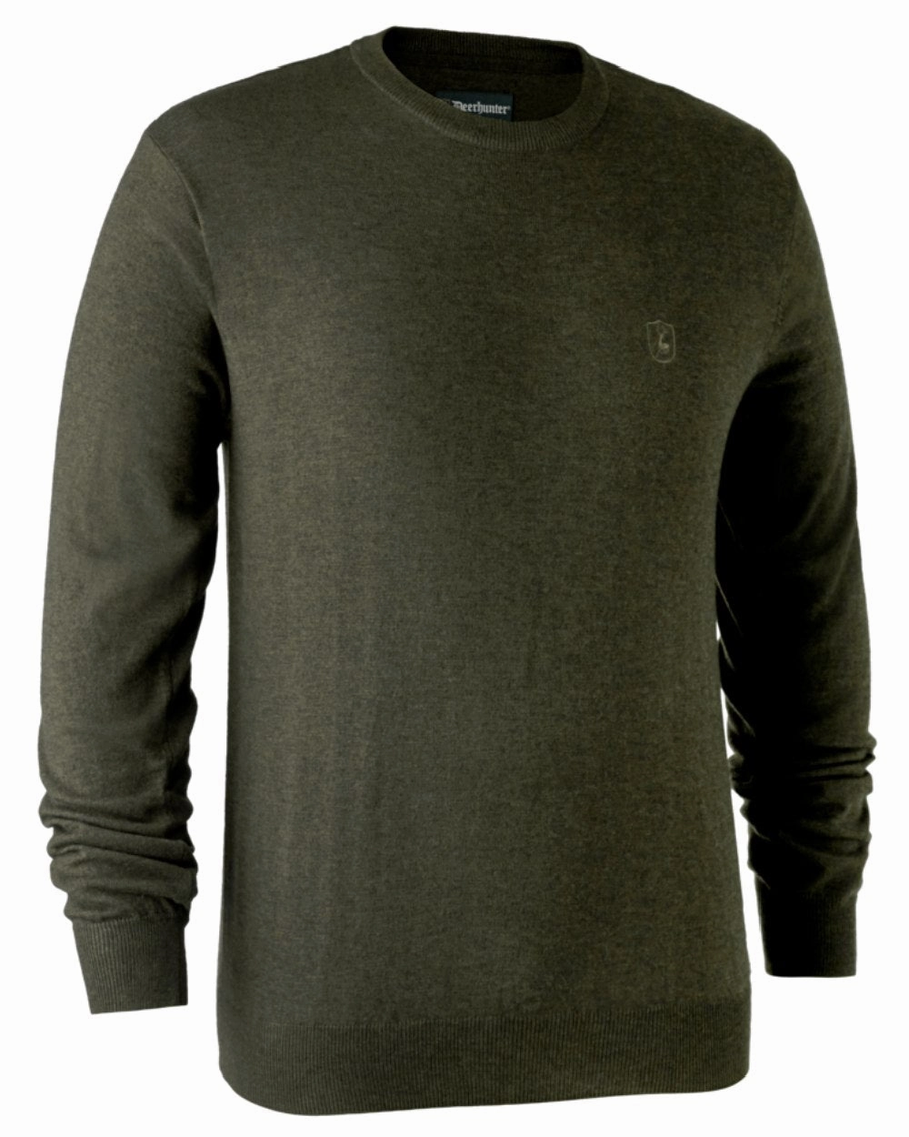 LowImpact Dye Process Reinforced Neckline Deerhunter Kingston Knit O-Neck Jumper