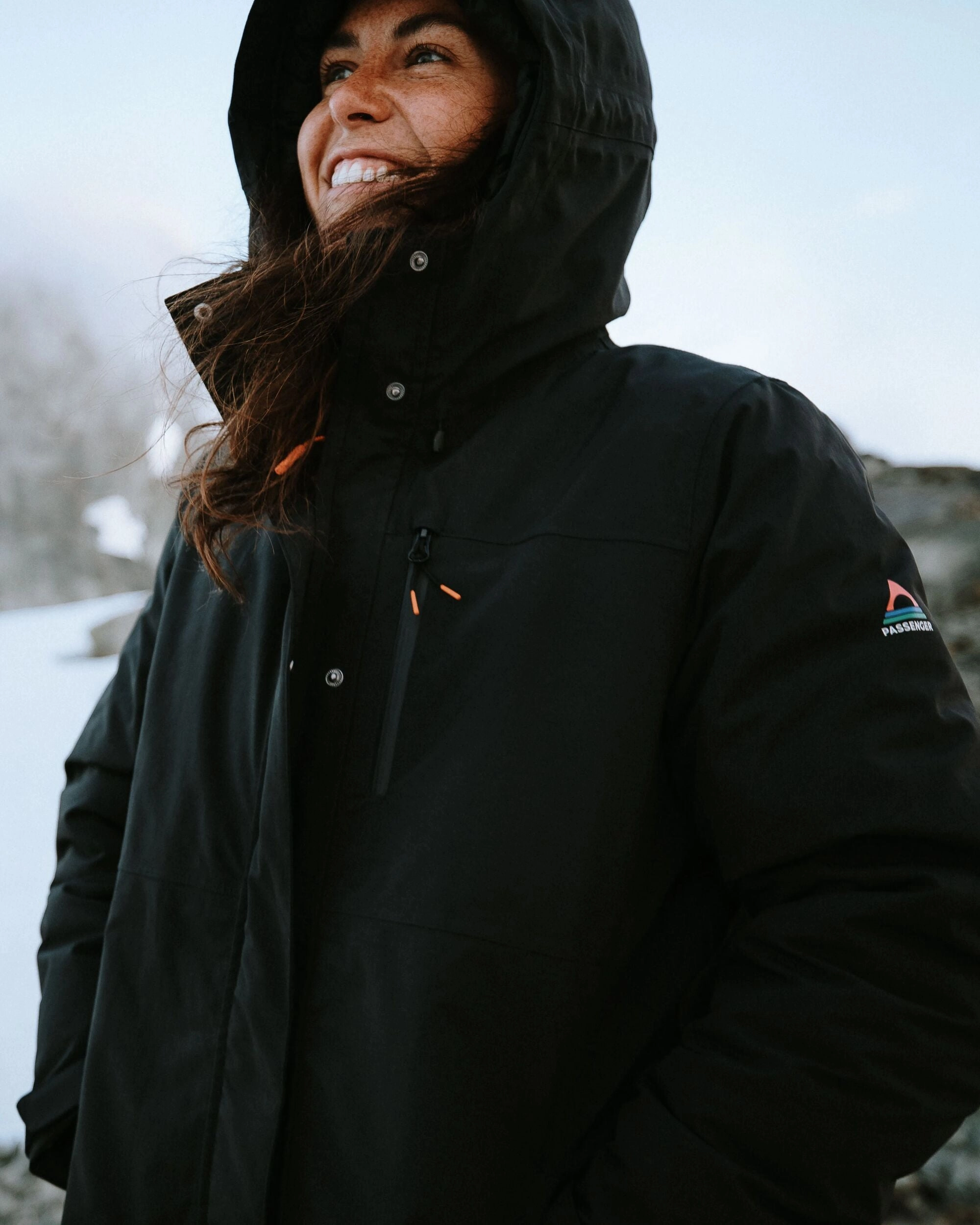 Cloudmont Waterproof Down Parka - Black All Season Fit Simple Look