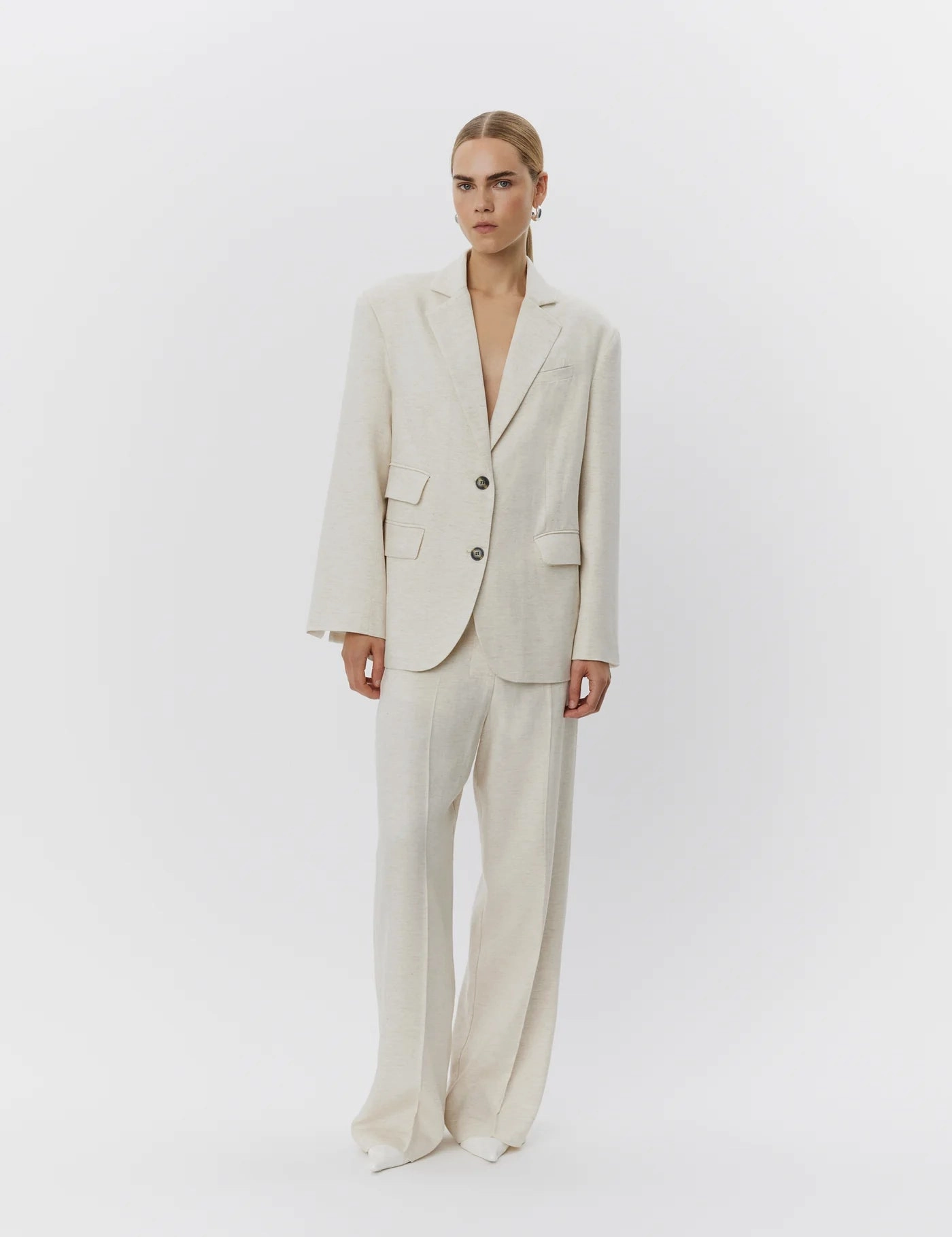 Belted Style DAY Birger et Mikkelsen Morse Summer Tweed Jacket in Pistachio Shell