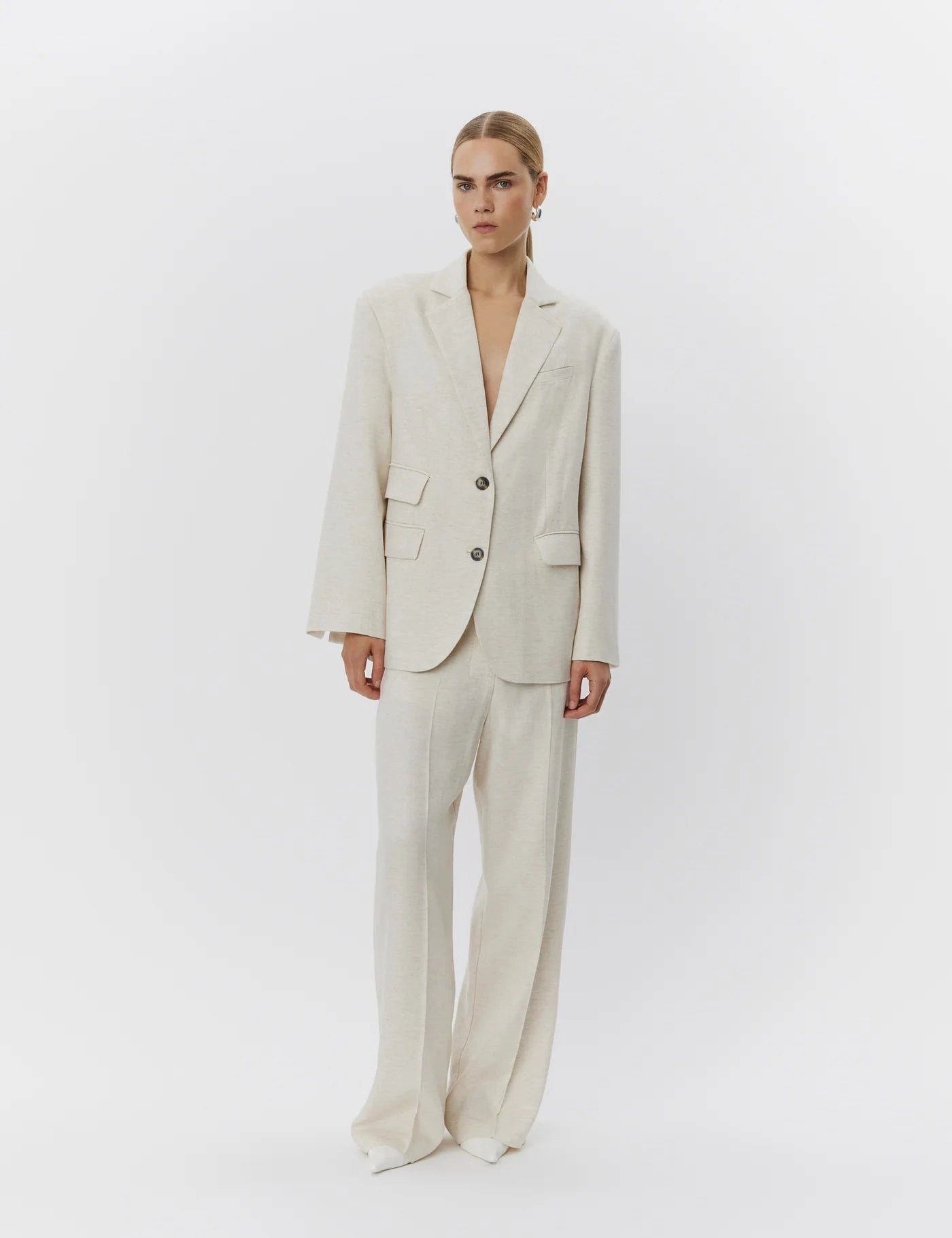 Lightweight Thermal Tech DAY Birger et Mikkelsen Morse Summer Tweed Jacket in Pistachio Shell