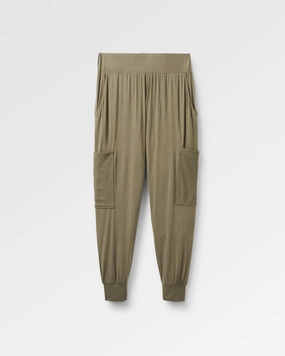 Water resistant coating simple design Day Dream Recycled Trouser - Dusty Olive