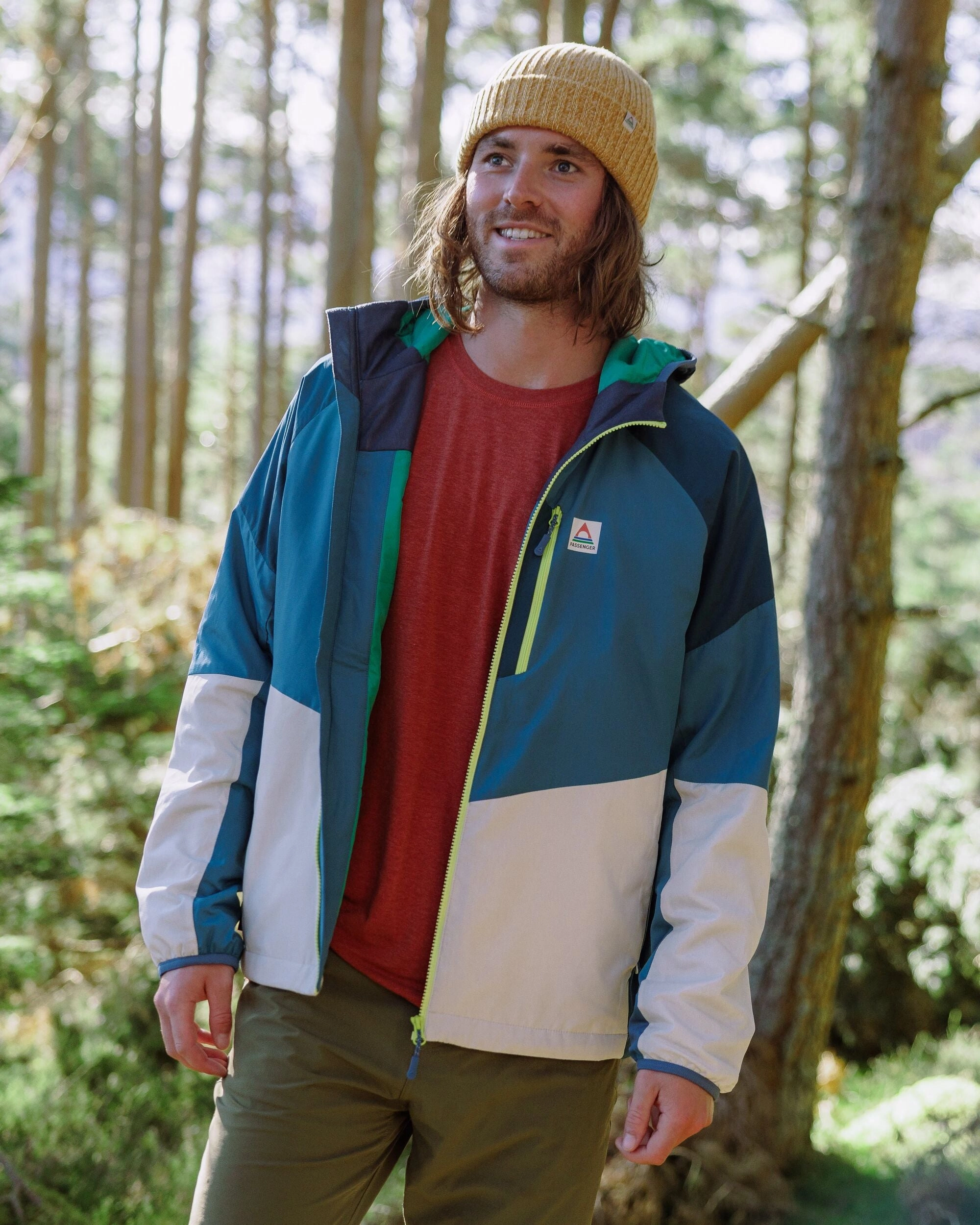 Oversized style Daybreak Lightweight Recycled Thermore? Insulated Jacket - Tidal Blue/Blue Steel/Birch