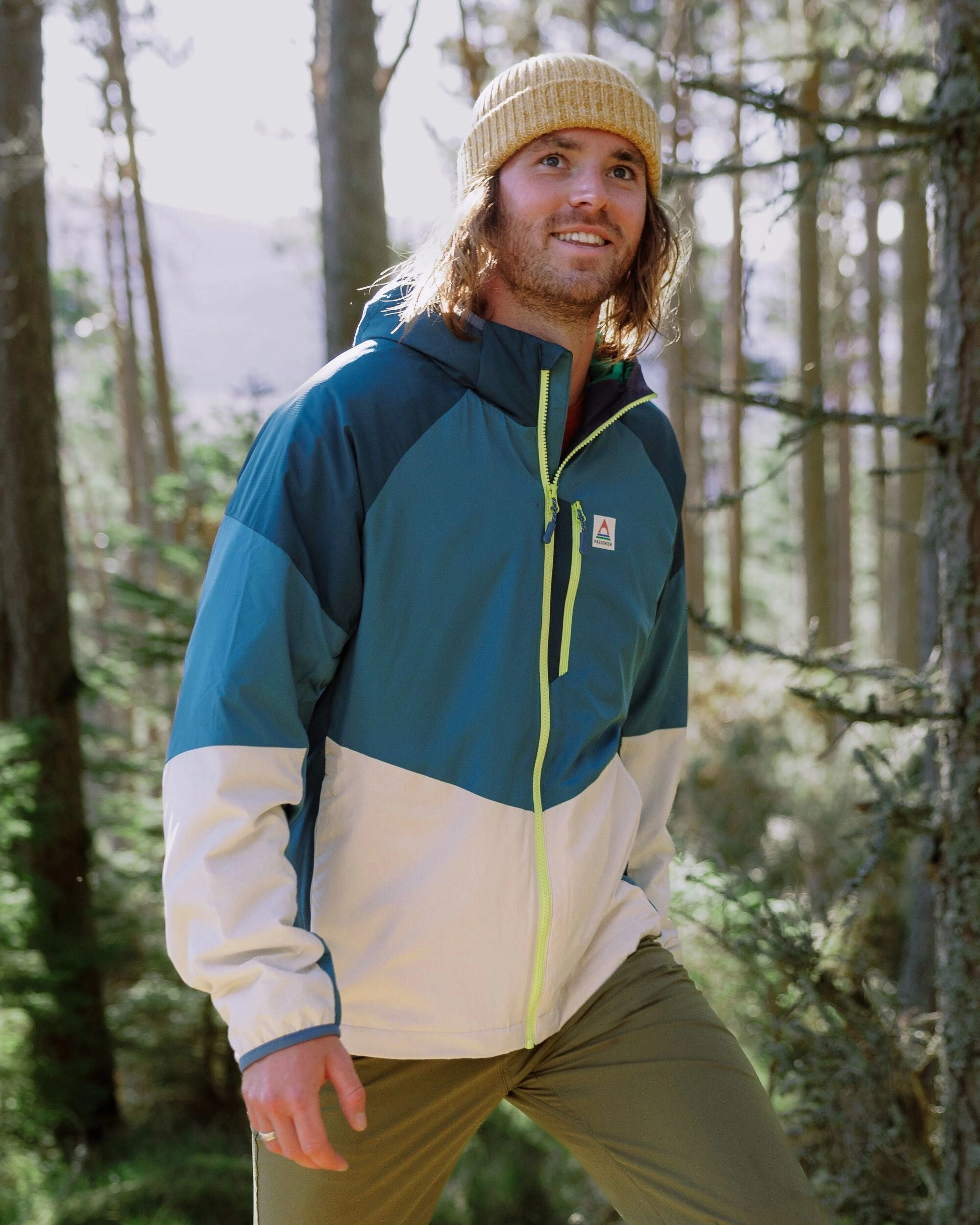 Water Resistant Design Simple Layers Daybreak Lightweight Recycled Thermore? Insulated Jacket - Tidal Blue/Blue Steel/Birch