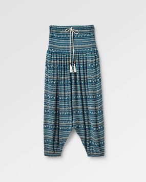 Cozy Wear Stylish Wear Daylily Loose Trouser - Geo Stripe Dark Denim