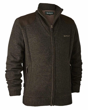 Deerhunter Carlisle Knit Full Zip Sweater with Stormliner FineGauge Knit Low Impact Manufacturing