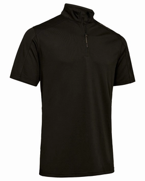 Trendy Fabric Eco-friendly Deerhunter Climate Half Zip T-Shirt With 37.5 Technology