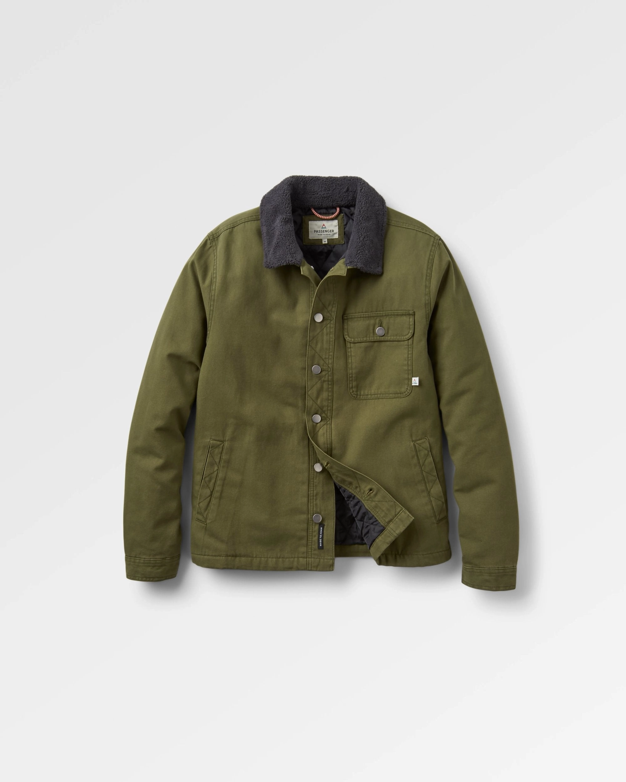 Falcon Organic Cotton Jacket - Khaki Slip Resistant Grip