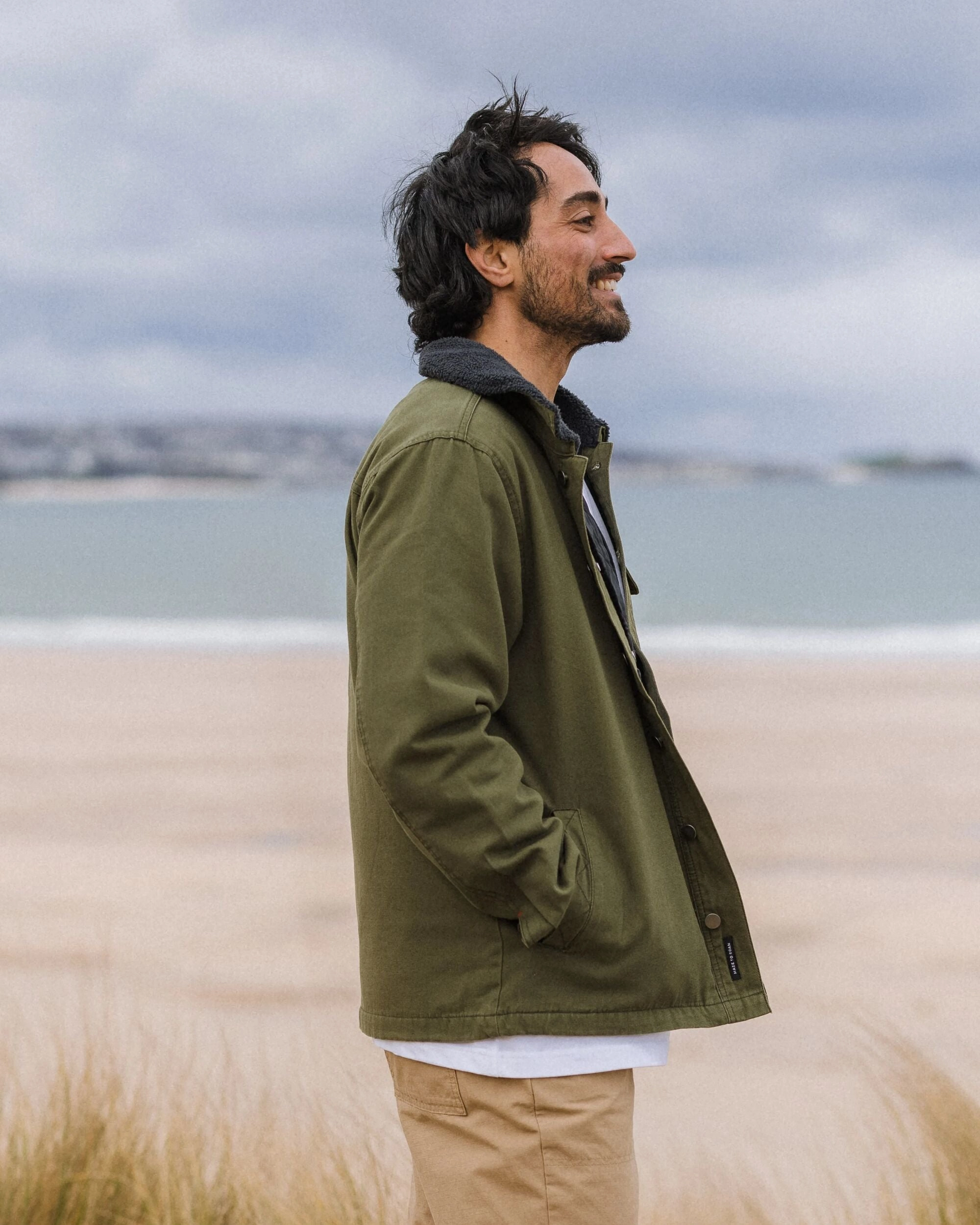 Wind Shield Falcon Organic Cotton Jacket - Khaki