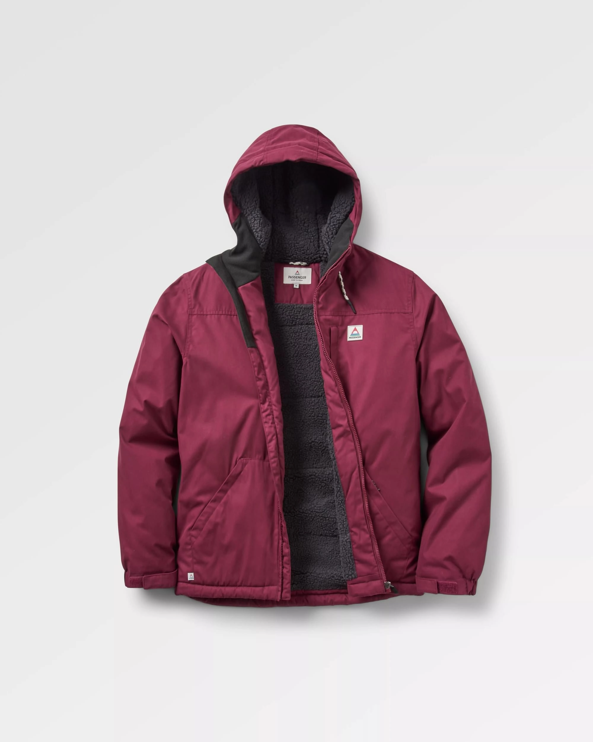 Breathable Technology Discover Recycled Sherpa Lined Jacket - Wine
