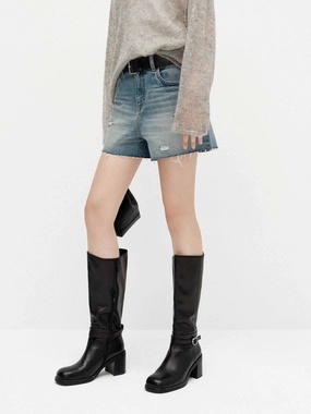 Hot Day Distressed Cotton Shorts