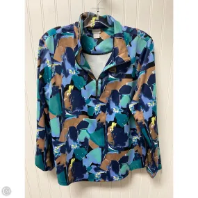 Athletic Jacket By Chicos In Multi-colored, Size: L Heat Guard