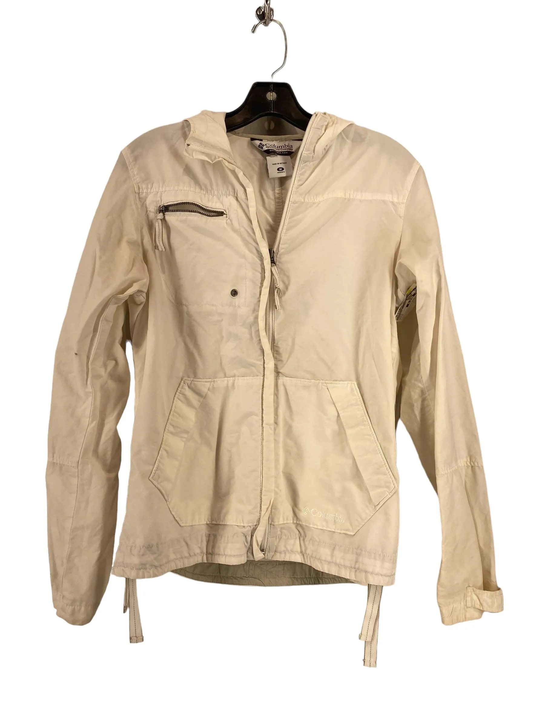 Slim Fit Styles QuickRelease Buckles Cream Athletic Jacket Columbia, Size M