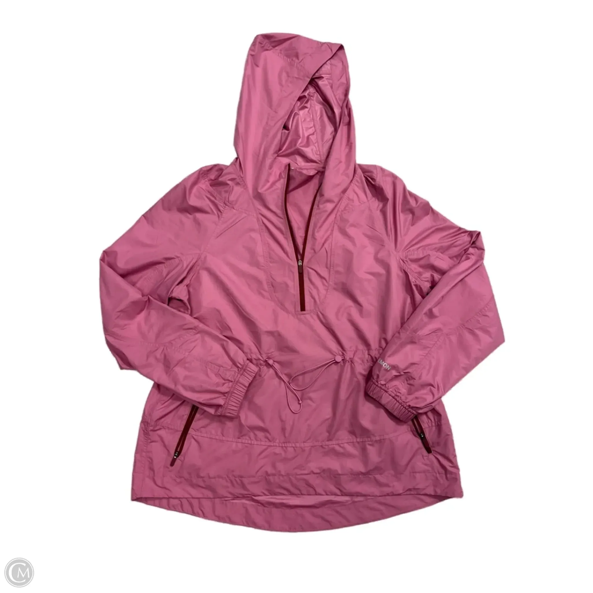 Effortless Layer Flexible Hood Design Athletic Jacket By Lululemon In Pink, Size: M