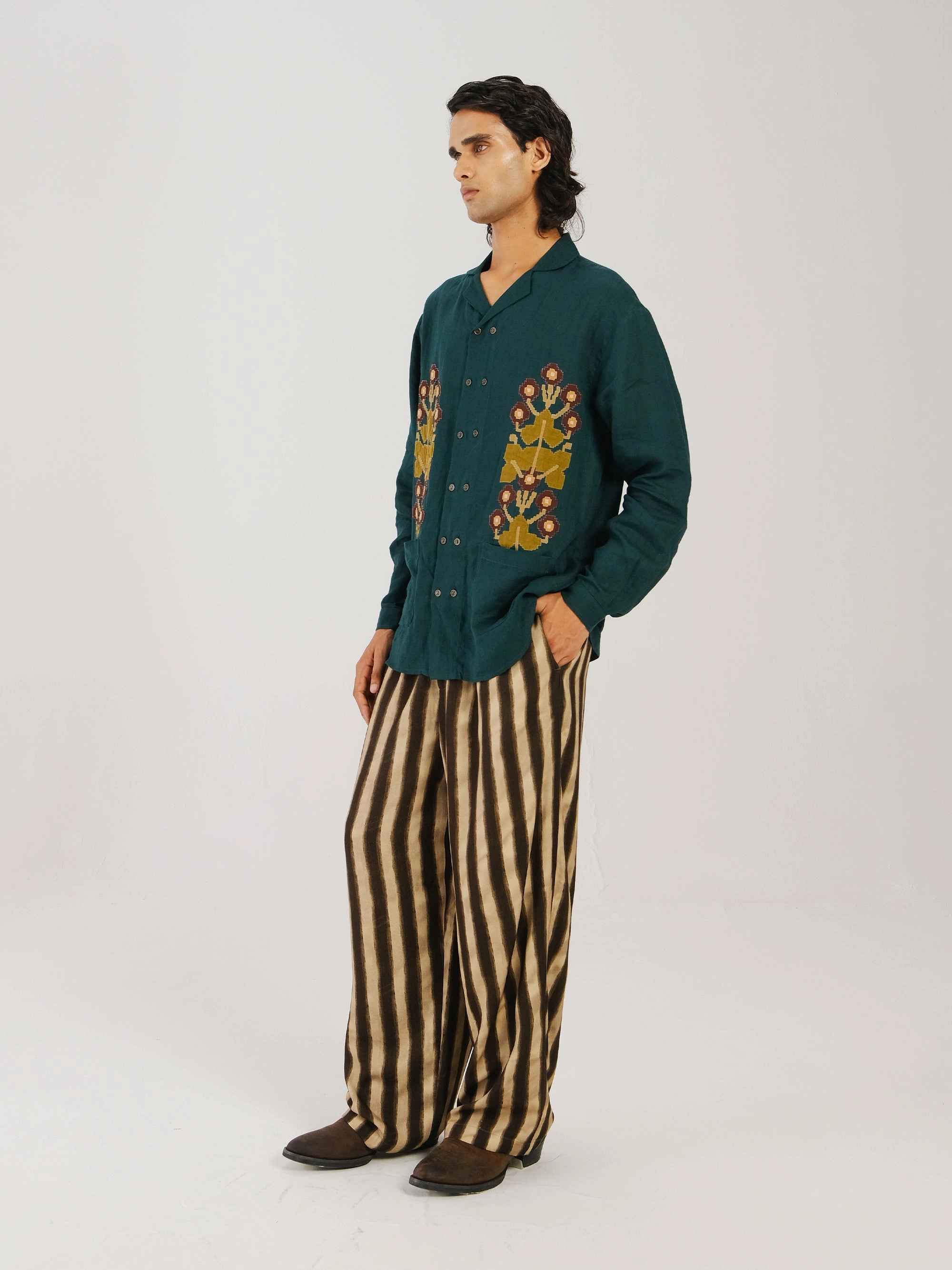 Double Pleat Pant Travel Wear Stain Resistant