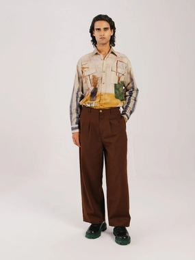 Double Pleat Pant Utility Pockets Comfort Wearable
