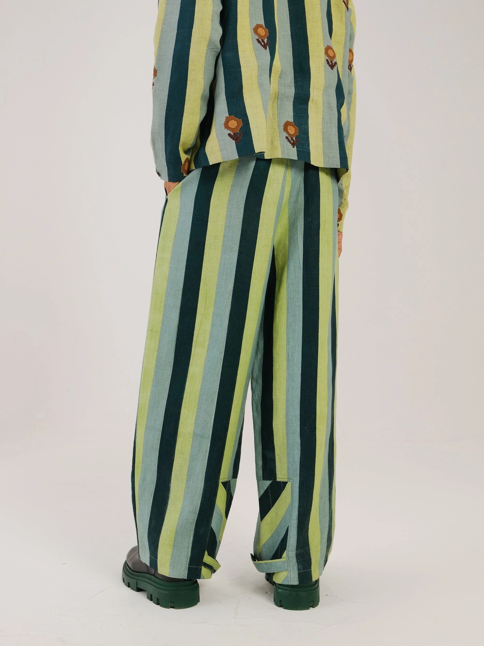 Double Pleat Pant Zero Waste Manufacturing