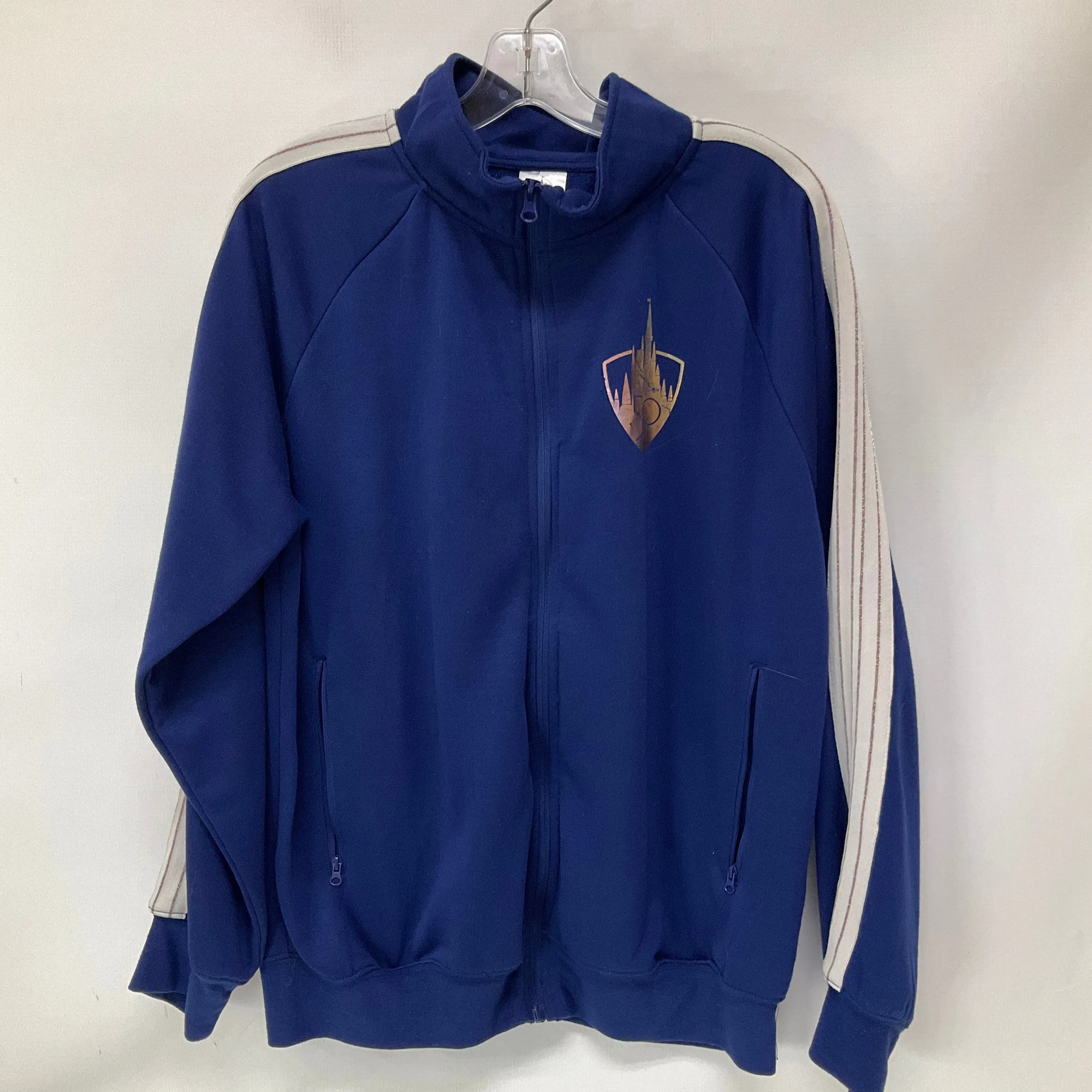 Athletic Jacket By Disney Store In Blue, Size: M Versatile Design Stand Collar