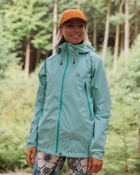 Quilted Interior Windproof Construction Trailscape Light Women's Recycled Waterproof Jacket - Aqua