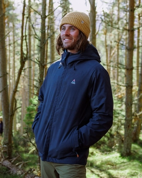 All Year Use Downpour Recycled Waterproof Jacket - Rich Navy