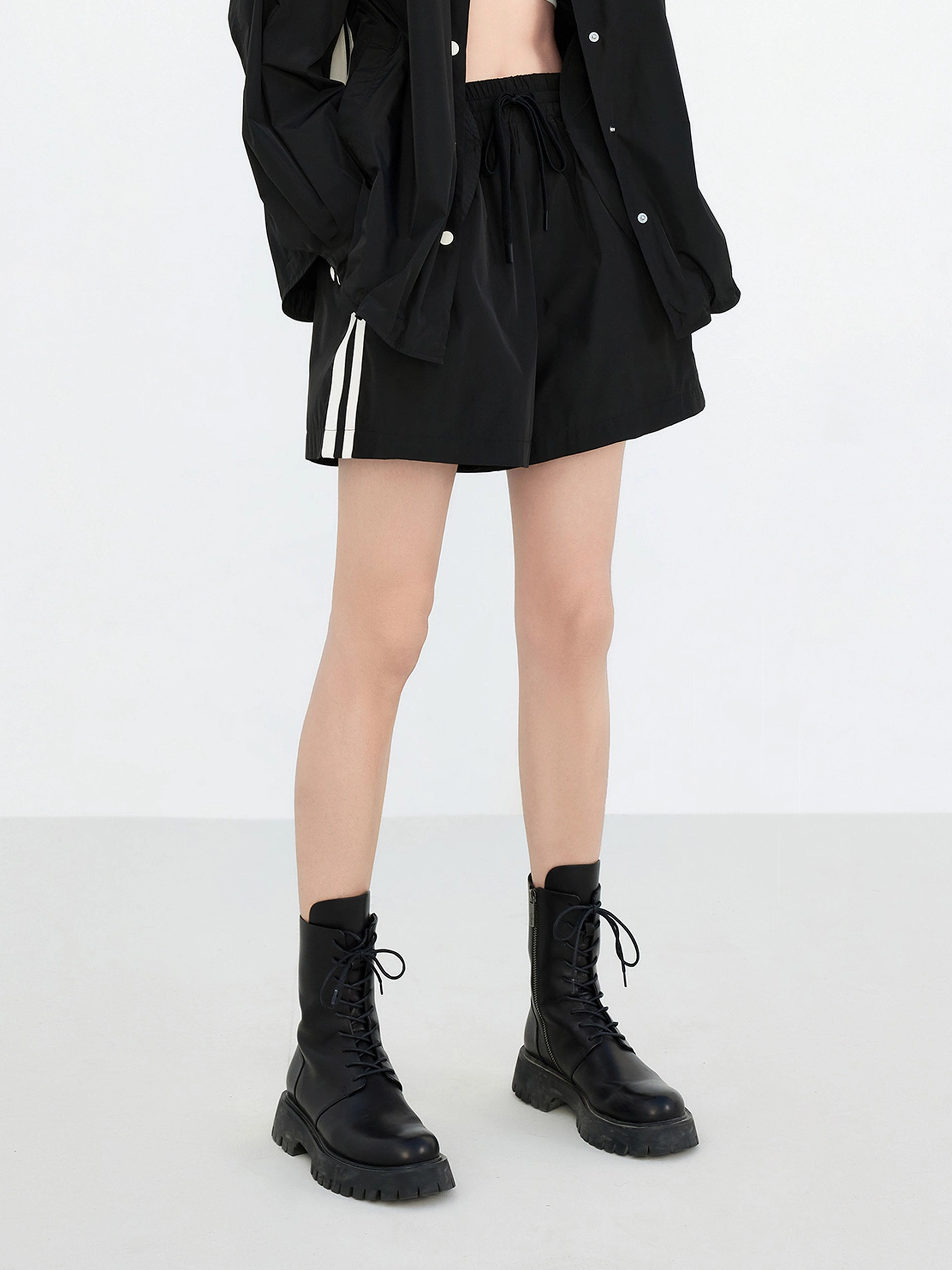 Drawstring Elastic Shorts Comfort Flex