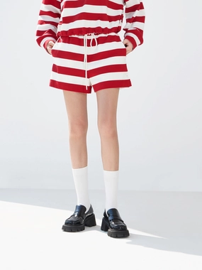 Outdoor Ready Fit Drawstring Stripe Track Shorts