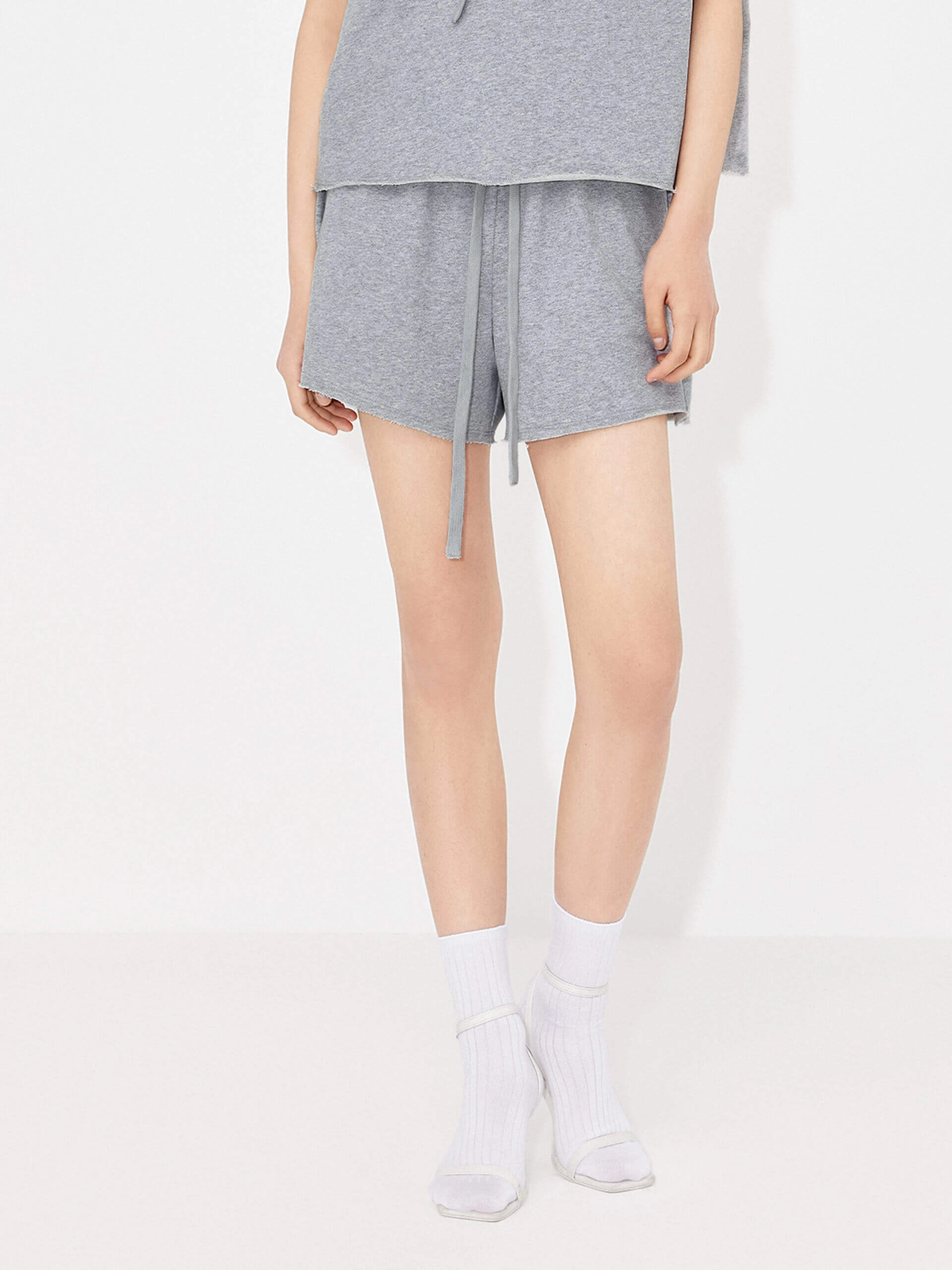 Tailored Fit Drawstring Waist Shorts