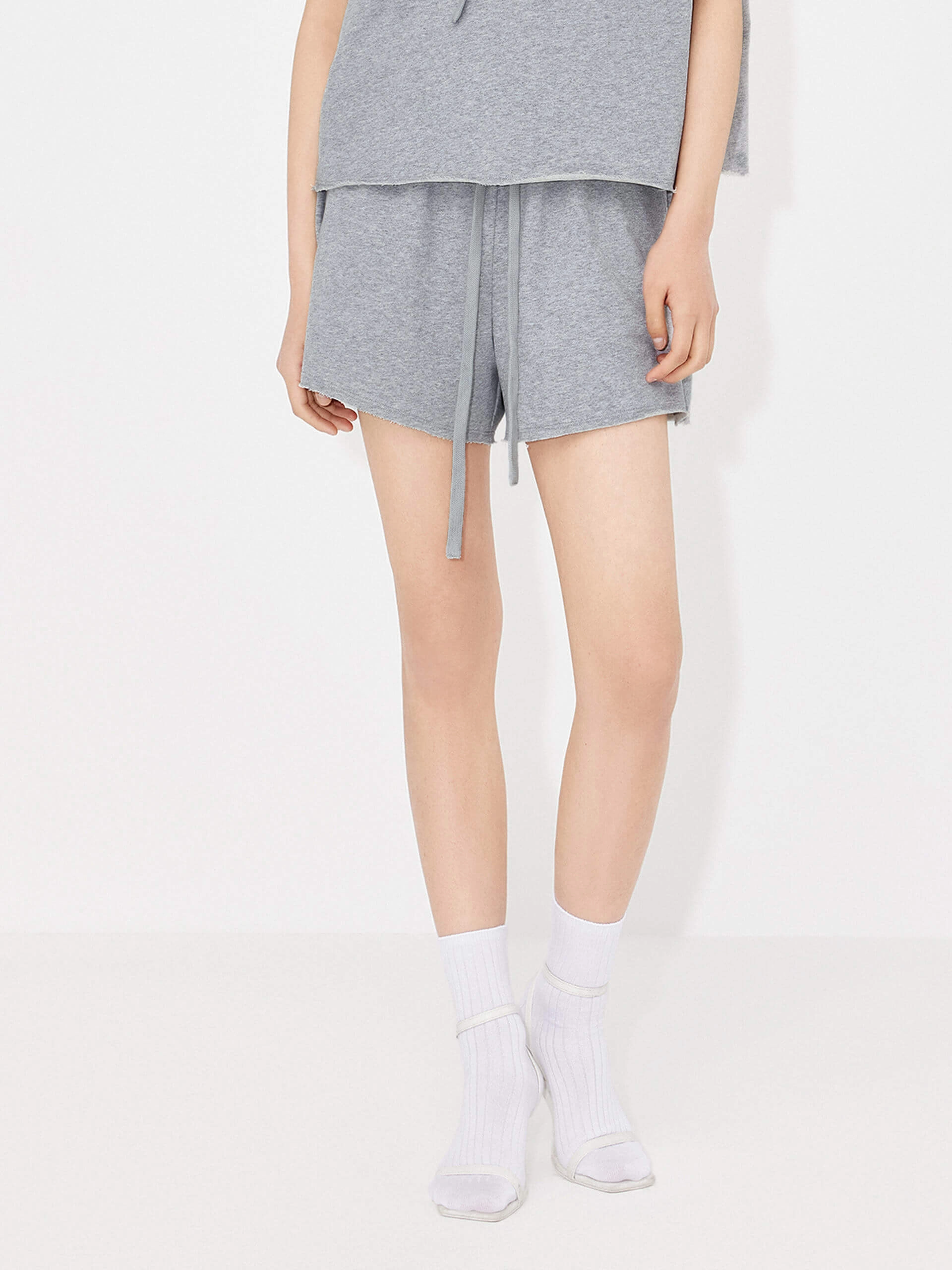 Drawstring Waist Shorts Eco Friendly Dye