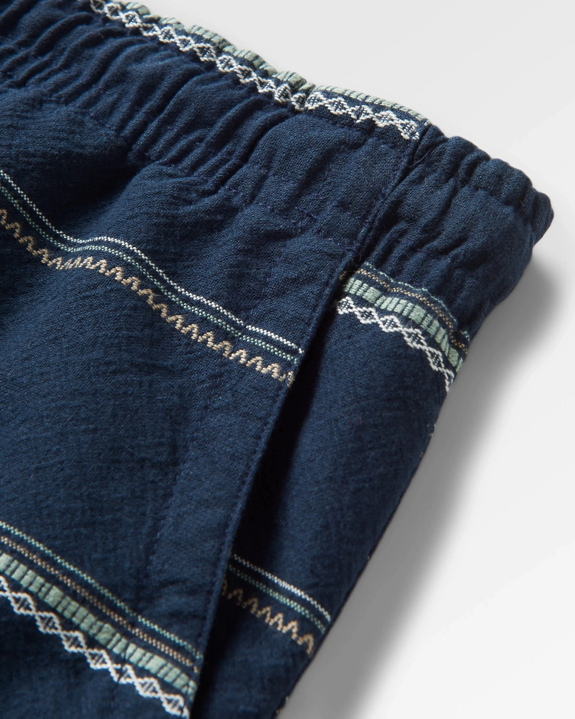 Drifter Organic Cotton Jacquard Short - Deep Navy Jacquard Stripe One-of-a-kind easygoing look