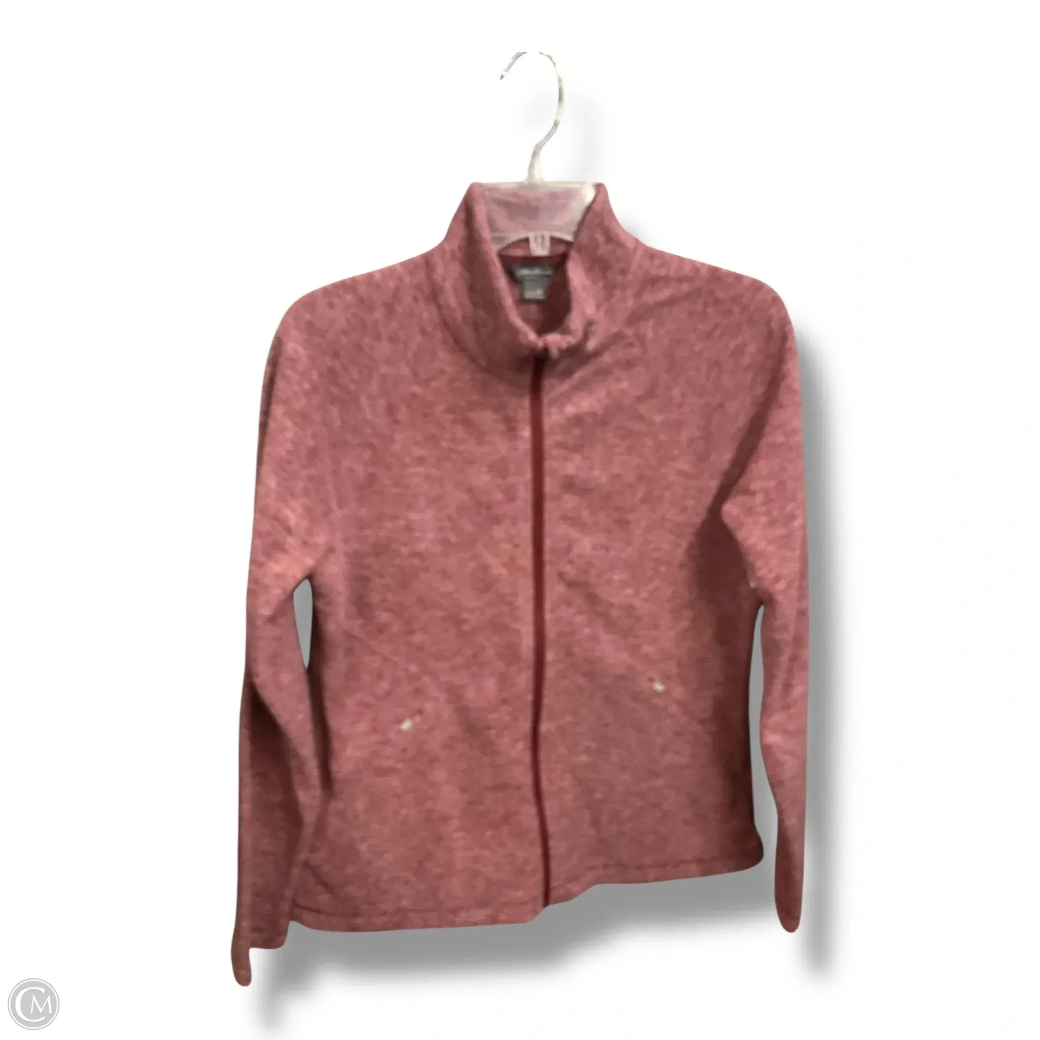 snap closure water proof Athletic Jacket By Eddie Bauer In Red, Size: M