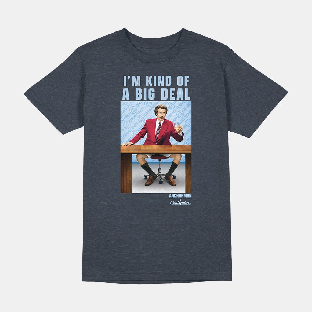 Non Irritating Seams BreathableMesh ANCHORMAN BIG DEAL SHIRT