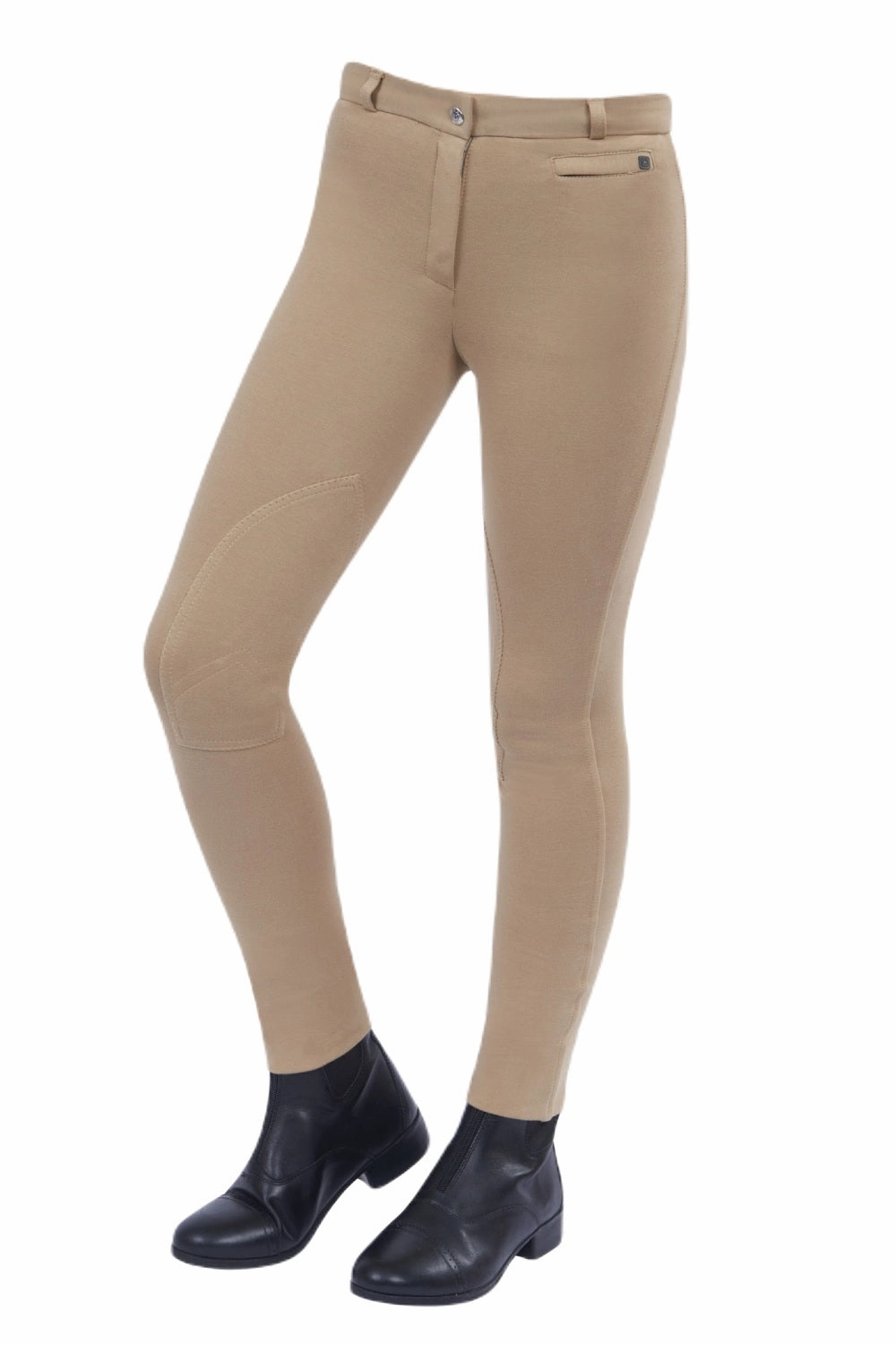 LightweightInsulation Soft Touch Dublin Childrens SupaFit Zip Up Knee Patch Jodhpurs