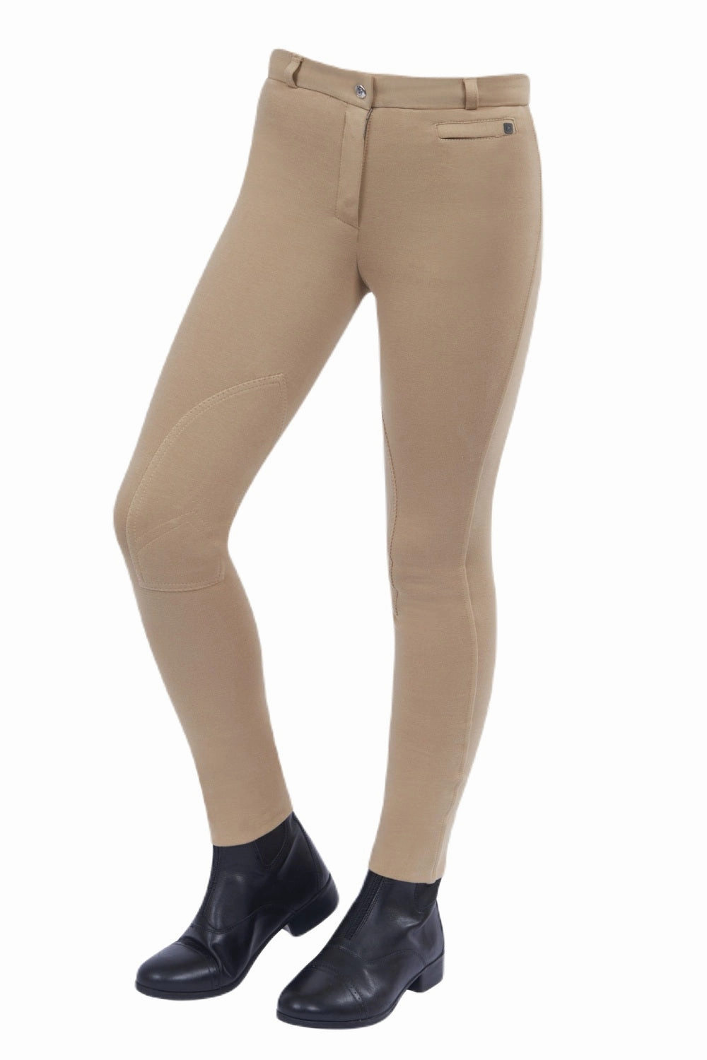 Non Binding Waist Chic Appeal Dublin Childrens SupaFit Zip Up Knee Patch Jodhpurs