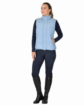 Modern Drop Tail Hem Stretch Comfort Design Dublin Womens Puffer Body Warmer