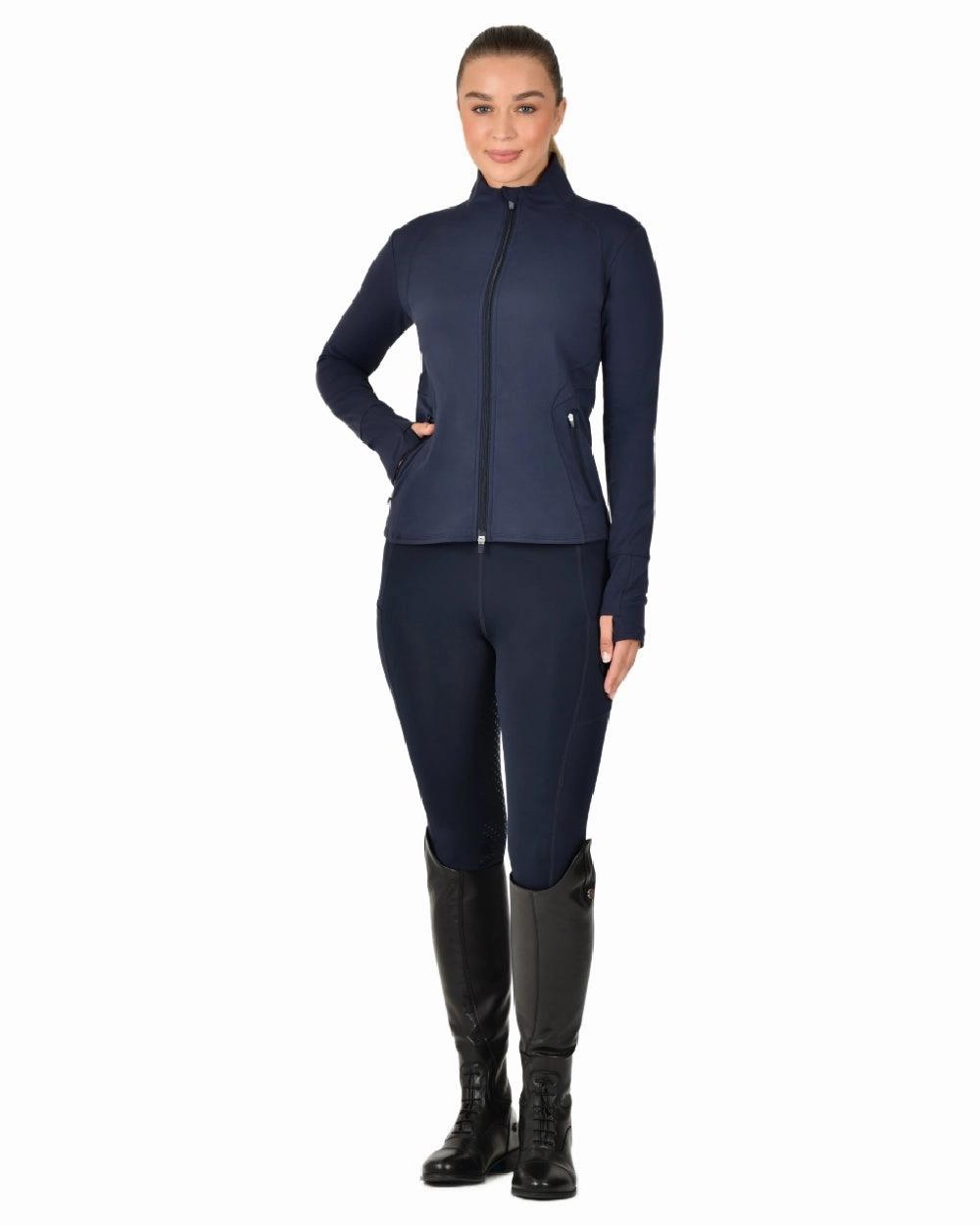 Simple Comfort Odor Control Fibers Dublin Womens Versatile Fitted Zip Through Jacket