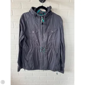 Breathable Softshell Layer Athletic Jacket By Athleta In Grey, Size: Xl