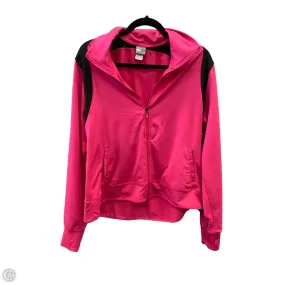 Athletic Jacket By Champion In Pink, Size: Xl Secure Internal Pockets