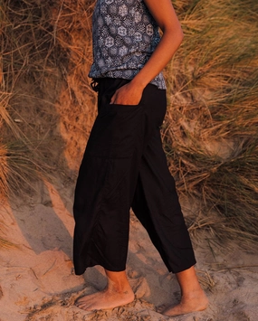 Hazel Woven Trouser - Black Timeless Wear