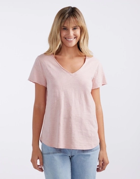 Functional Wearable Original V Neck T-Shirt - Dusty Rose