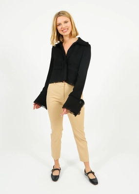 Fashionable Design Sporty Cut MM Vite  Trousers in Sand