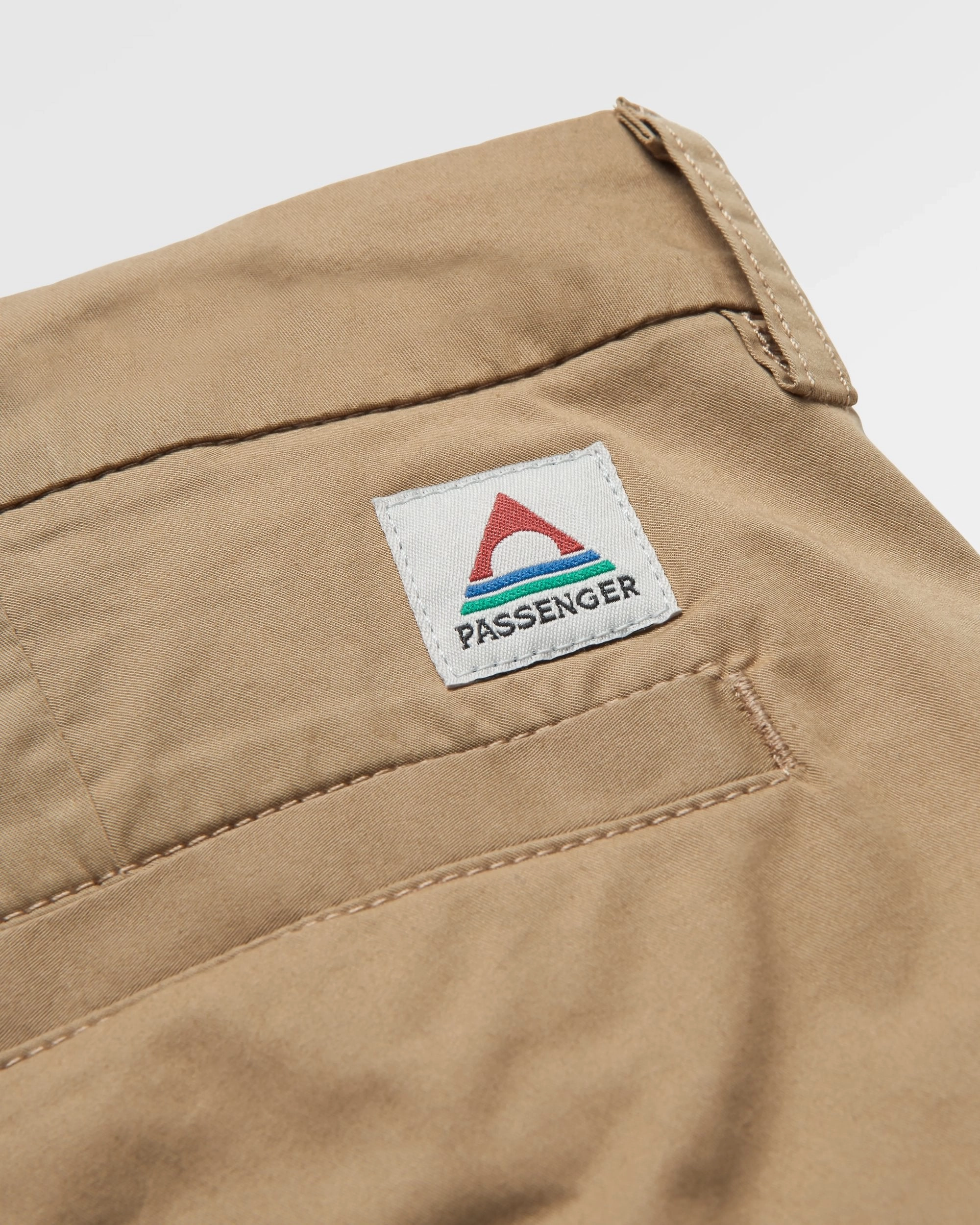365 Light Organic Cotton Trouser - Biscuit High Waist