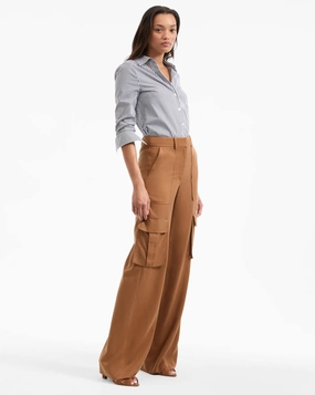 Veronica Beard Saul Pant in Whisky Outdoor Layer OdorResistantTreatment