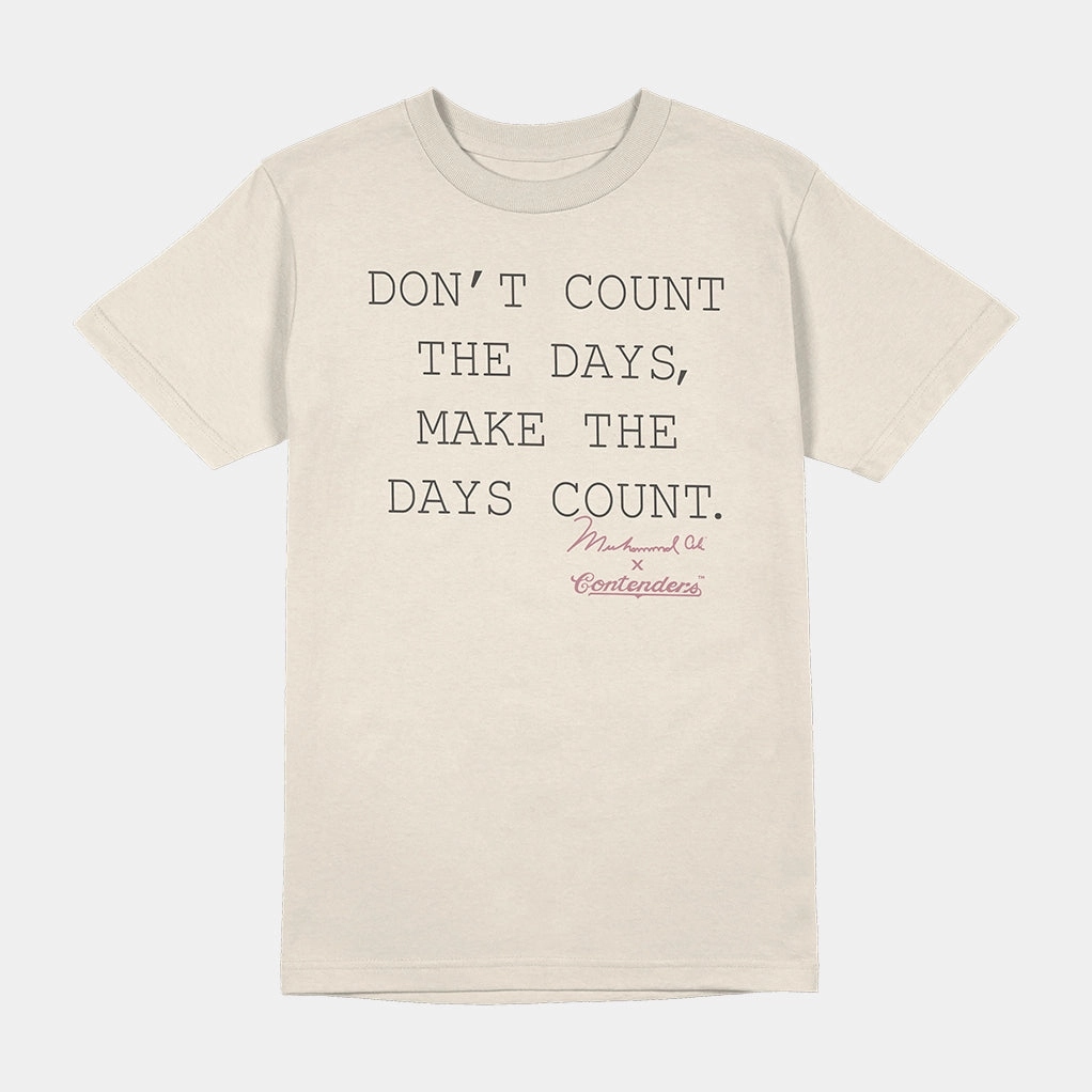 MUHAMMAD ALI DAYS COUNT WOMEN'S RELAXED JERSEY TEE FoldableFeature Winter Hoodie