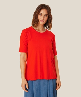 Breathable Construction 1008977  MaButtas Top - Orange Com